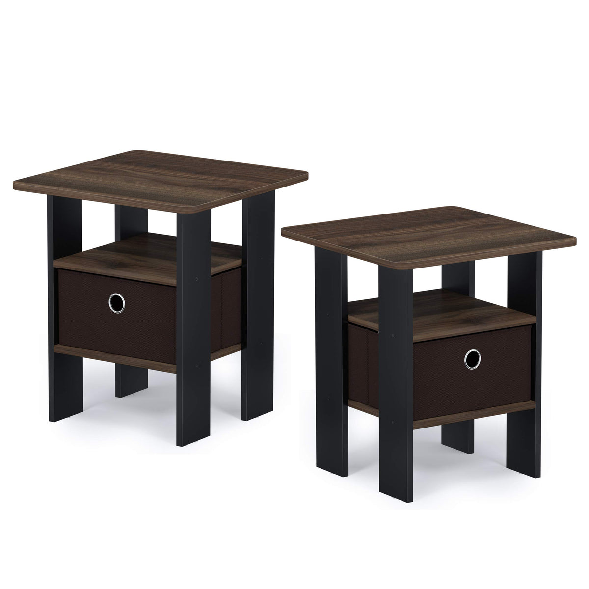 Set of 2 End Table with Bin Drawer K49714