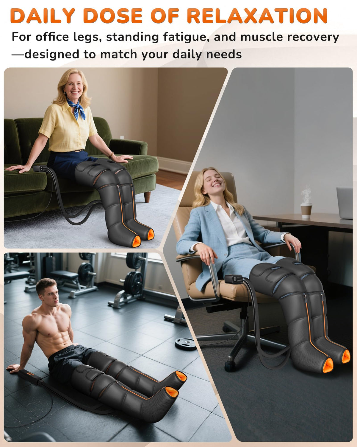 Leg Compression Massager with Heat S36508