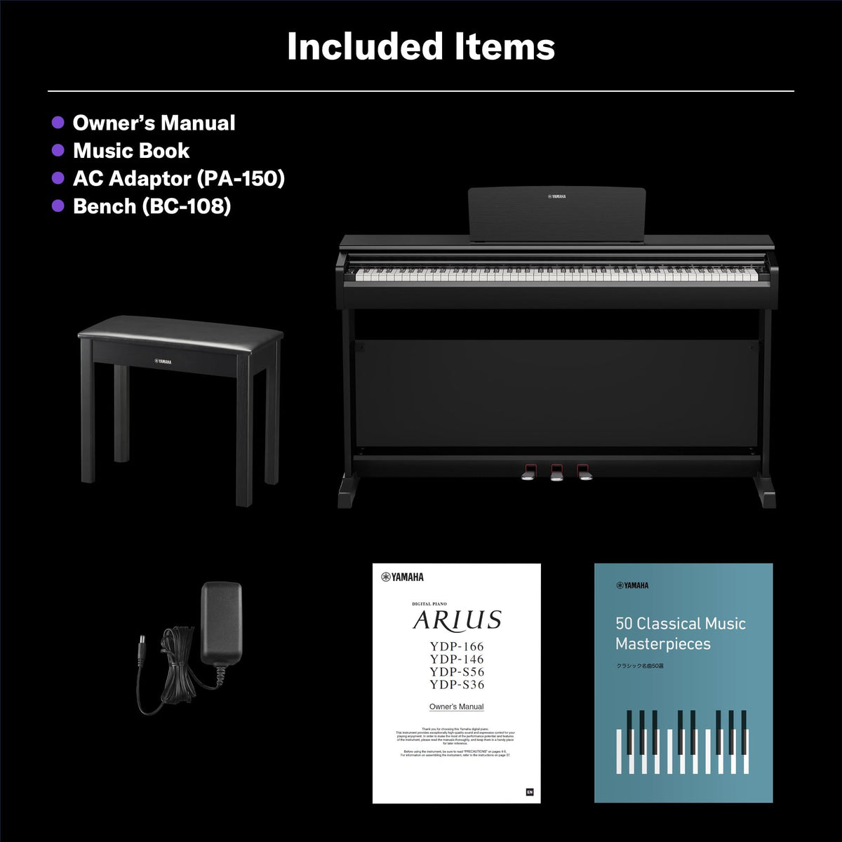 88-Key Weighted Digital Piano Keyboard with Bench G35440