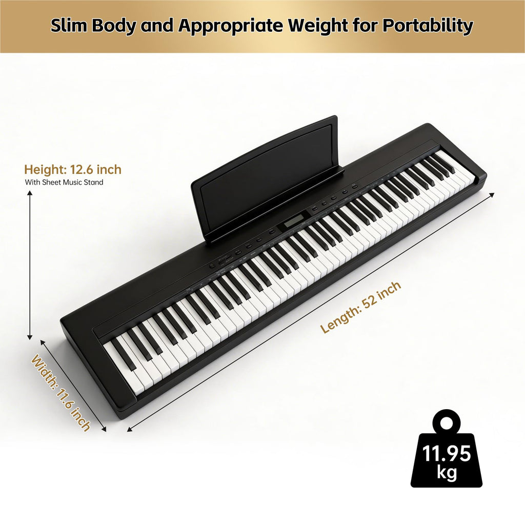 88 Key Weighted Digital Piano with Graded Hammer Action B17327