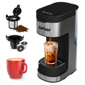 3-in-1 Single Serve Coffee Maker with Removable Water Reservoir, Black Z596408