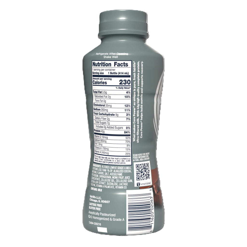 Chocolate High Protein Shake 42g 14oz 12 Pack E993
