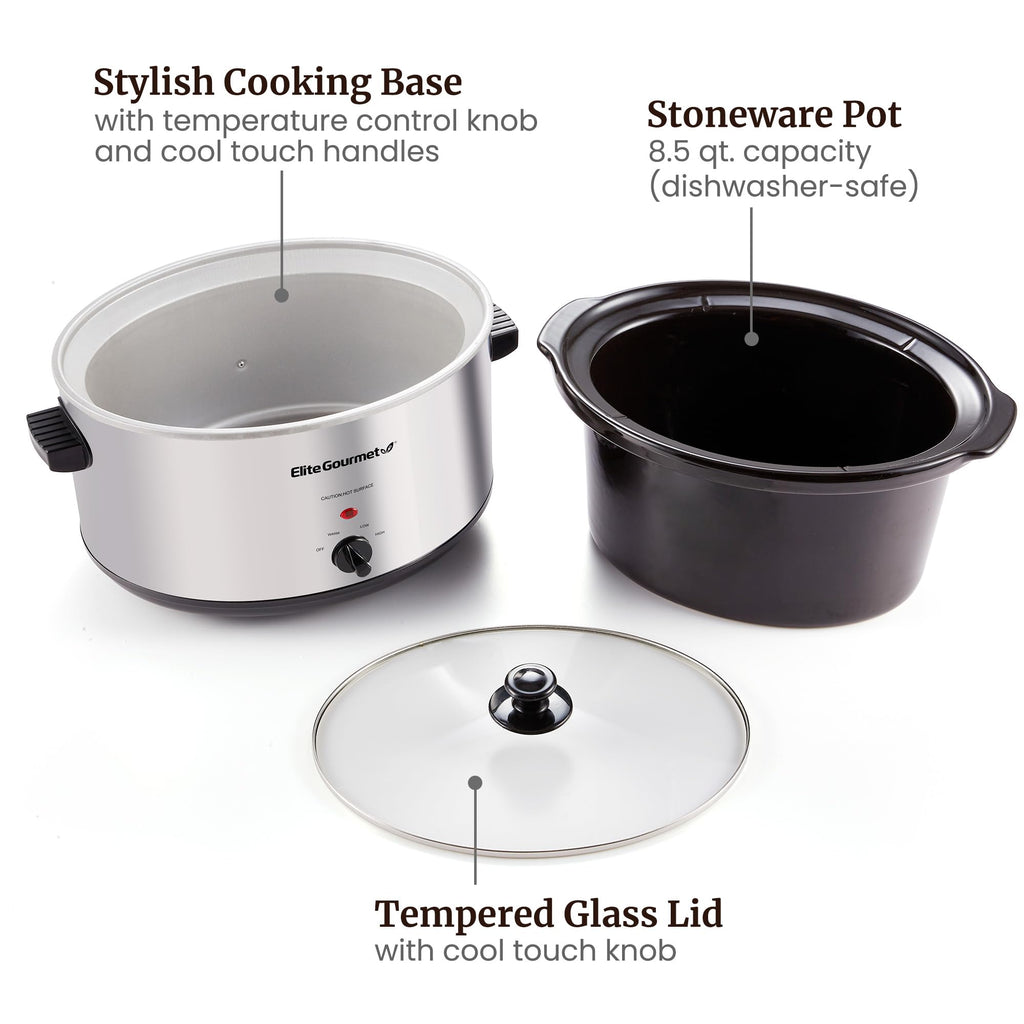 Stainless Steel Slow Cooker 8.5 Quart W604
