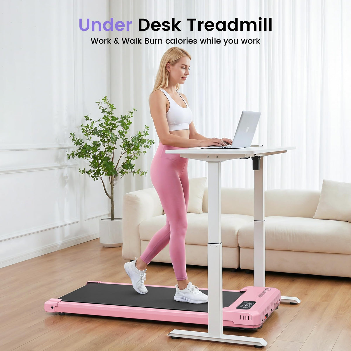 Under Desk Treadmill with Vibration Plate & Incline X228032