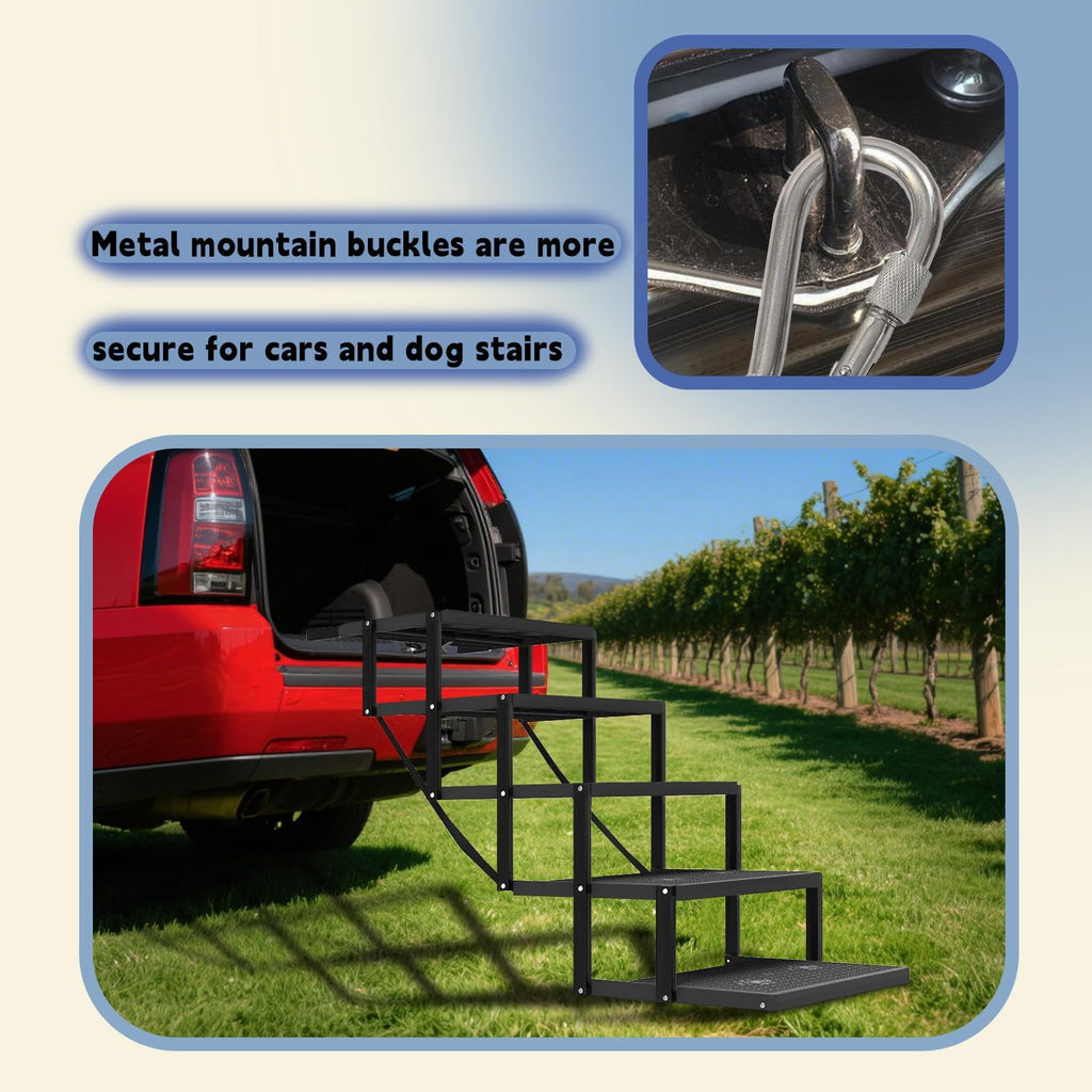 5-Step Foldable Non-Slip Plastic Dog Steps G2177