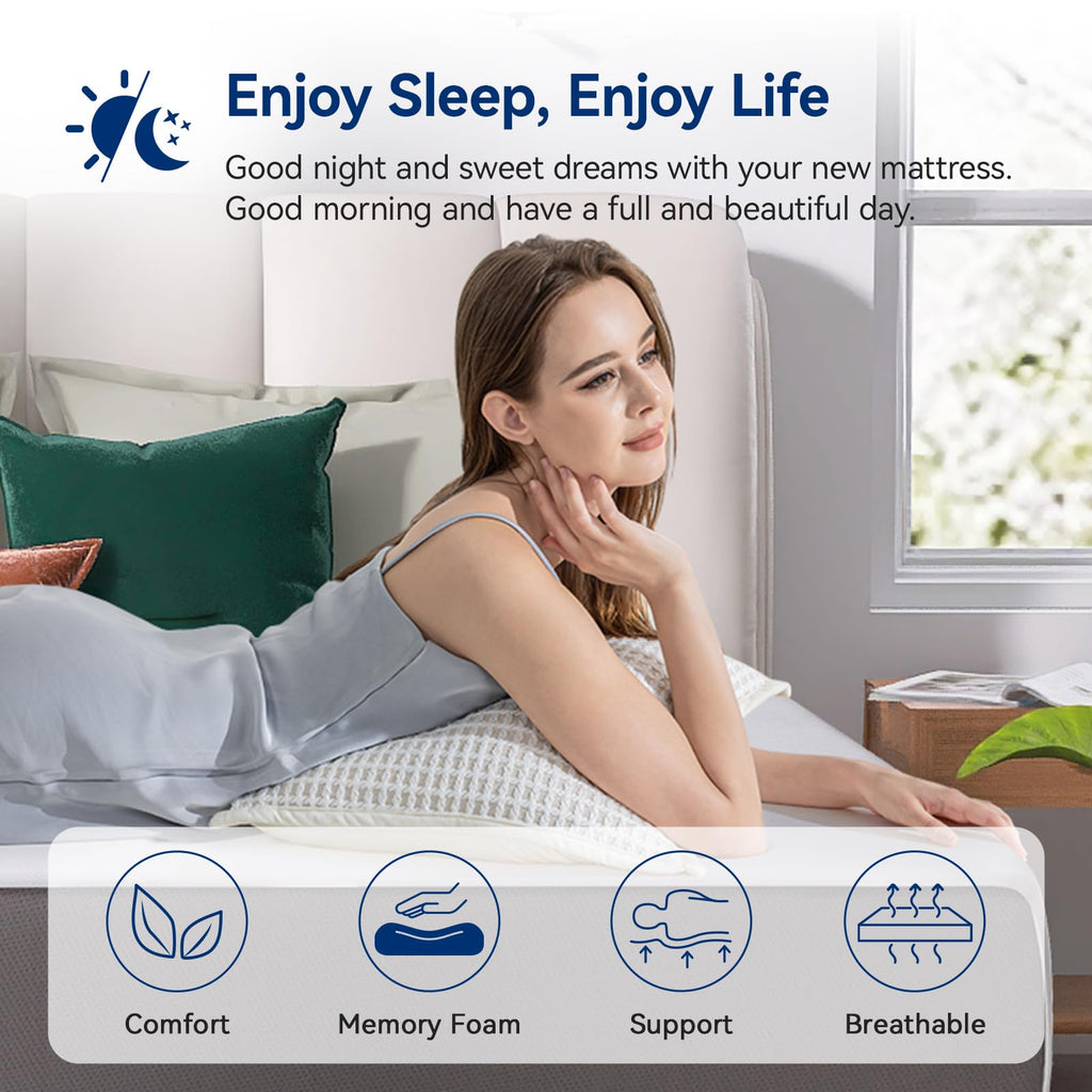 Memory Foam Mattress Medium Firm 12 Inch Full S753653