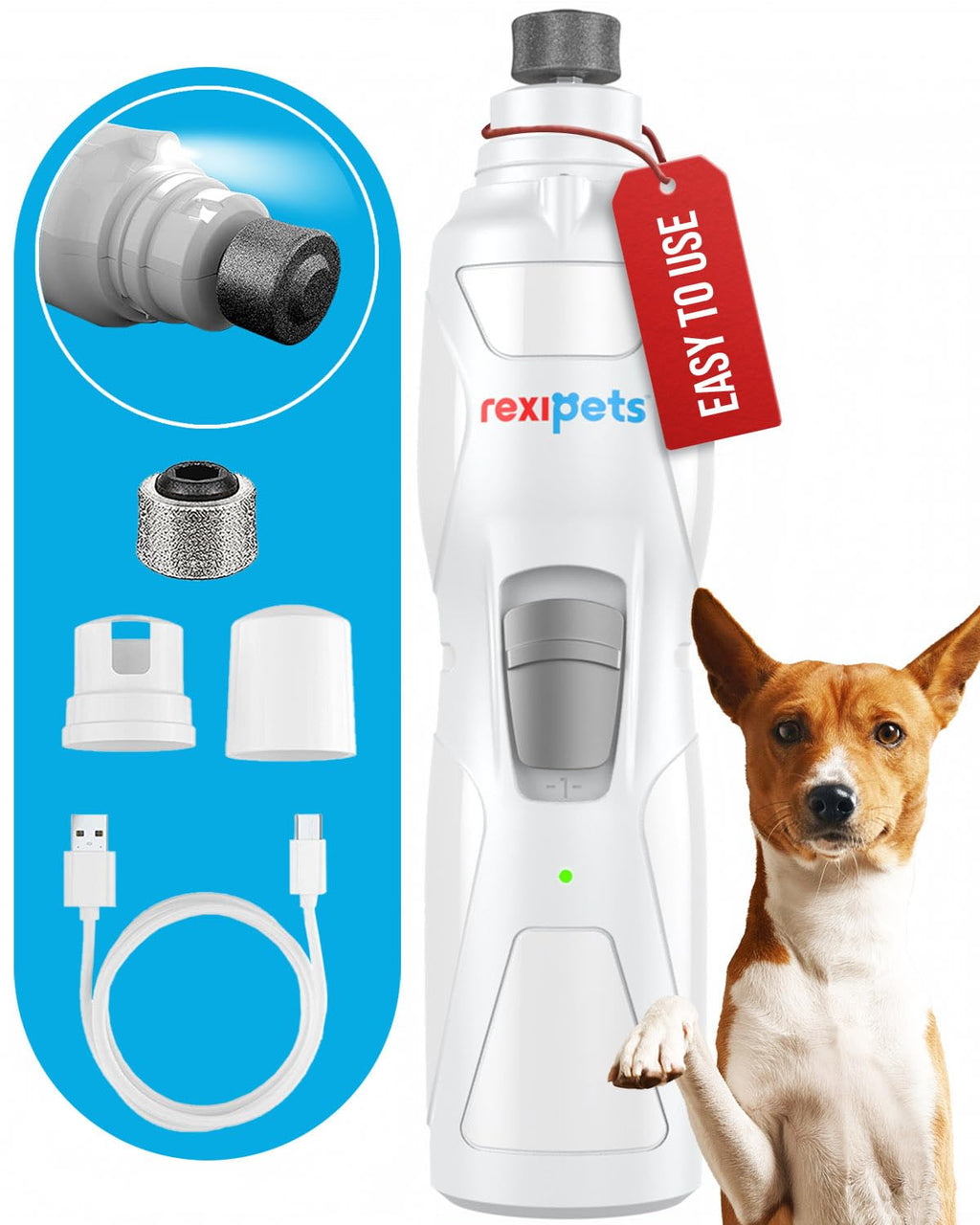 Rechargeable Electric Pet Nail Grinder W8910