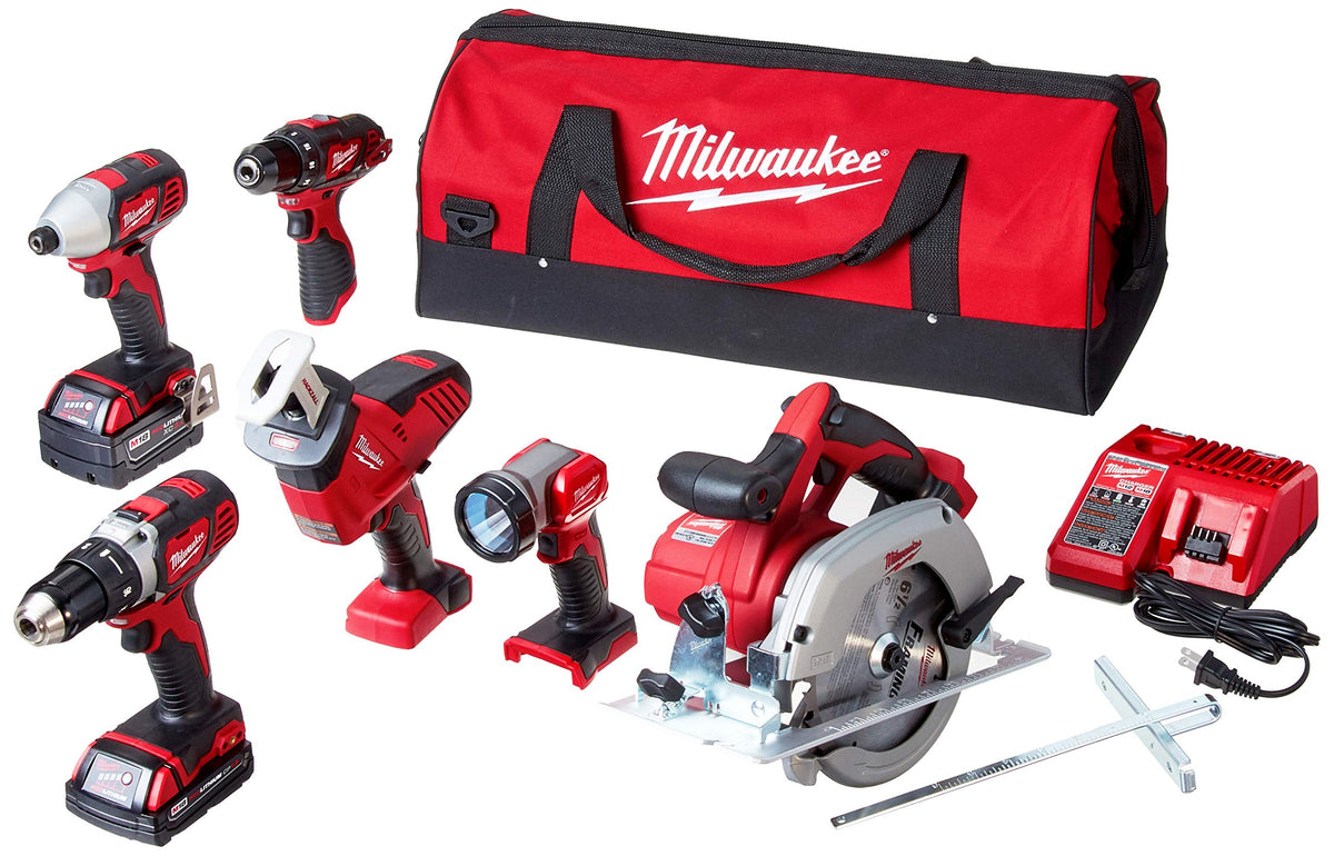 18 Volt Lithium-Ion Cordless Combo Kit 5 Tool J482