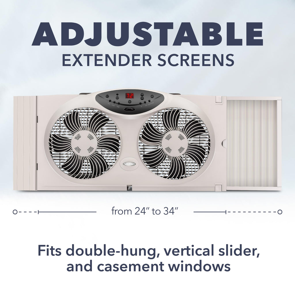 Window Fan with Reversible Airflow Blades, 3-Speed C581