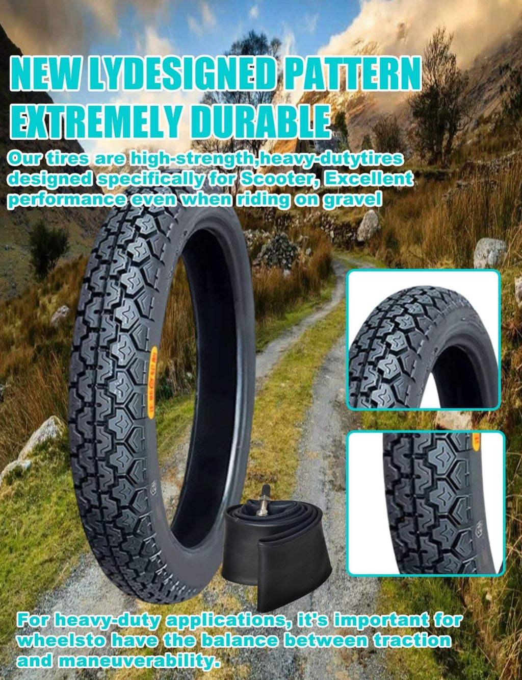 17 Dirt Bike Tire and Tube Set A2427