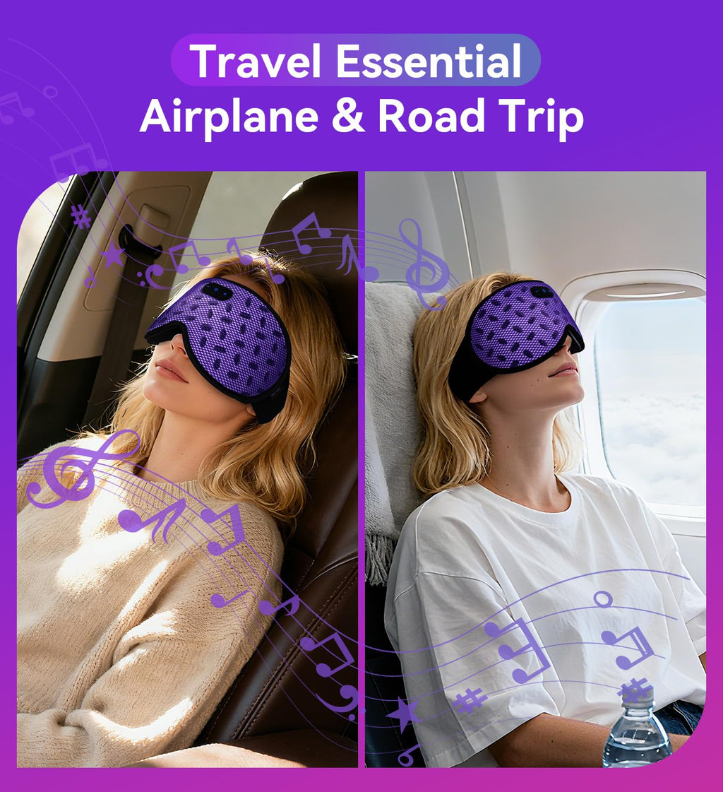Bluetooth 3D Contoured Sleeping Eye Mask K28416