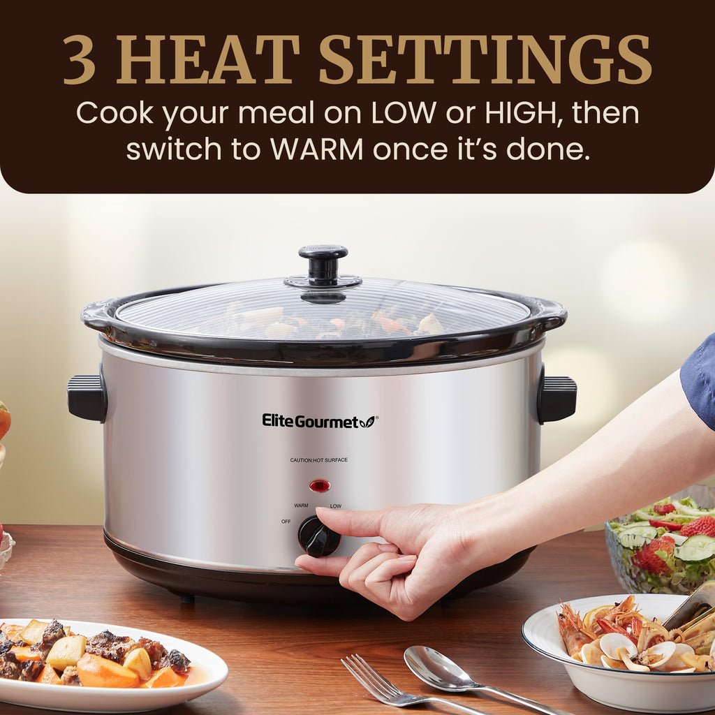 Stainless Steel Slow Cooker 8.5 Quart W604