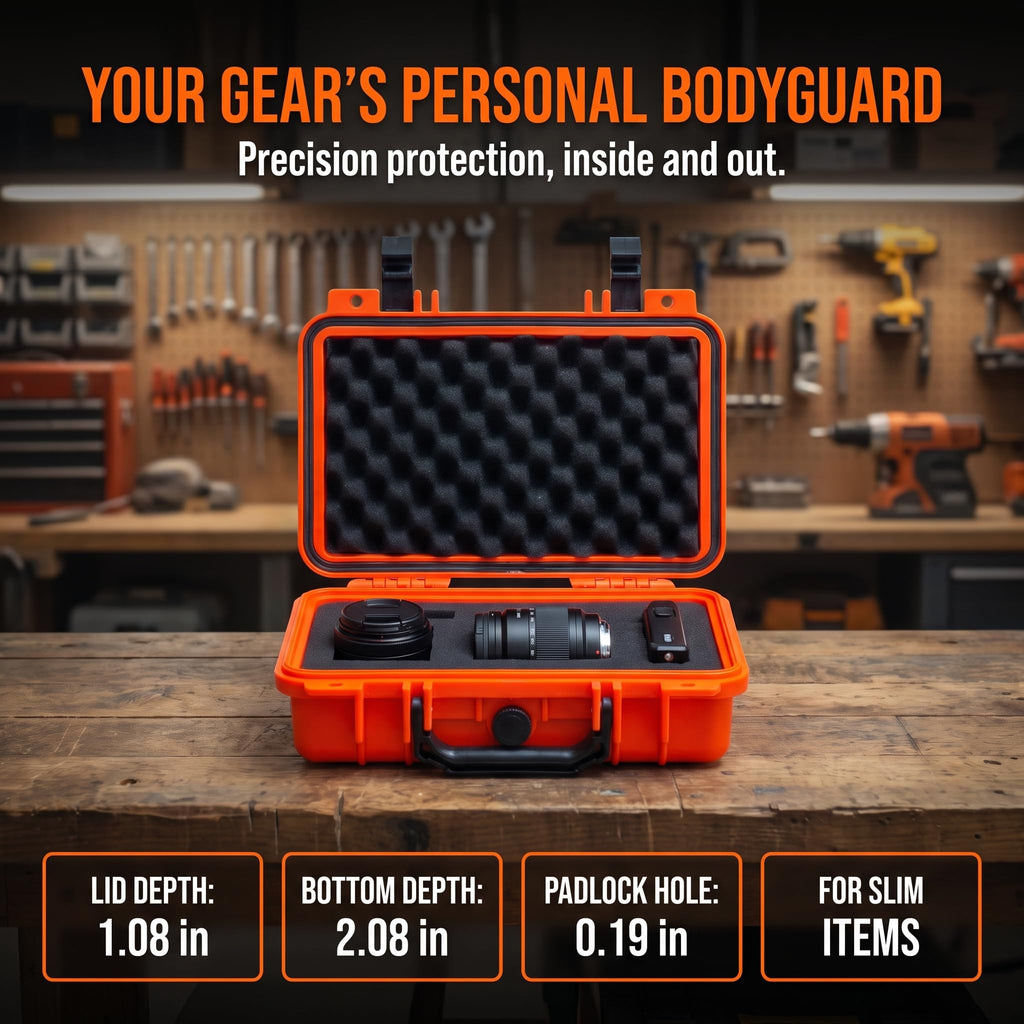 Portable Waterproof Hard Case with Customizable Foam C72620