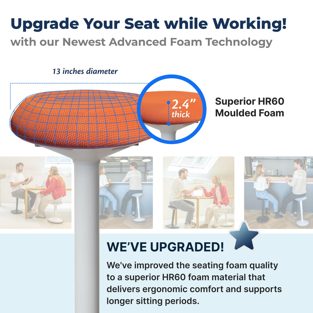 Height Adjustable Swivel Wobble Stool T444363