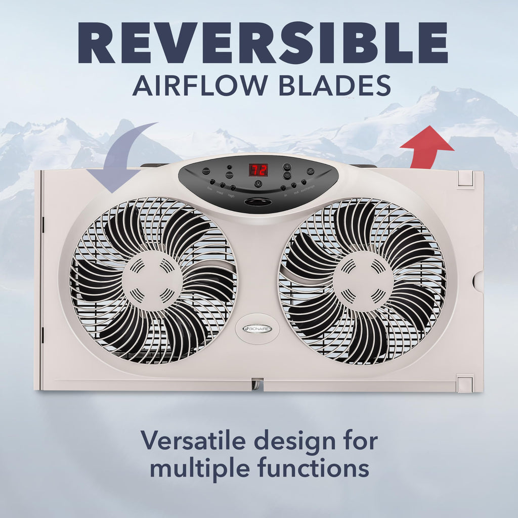 Window Fan with Reversible Airflow Blades, 3-Speed C581