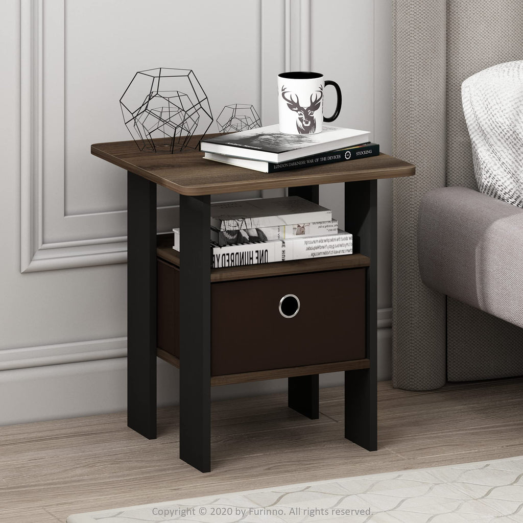 Set of 2 End Table with Bin Drawer K49714