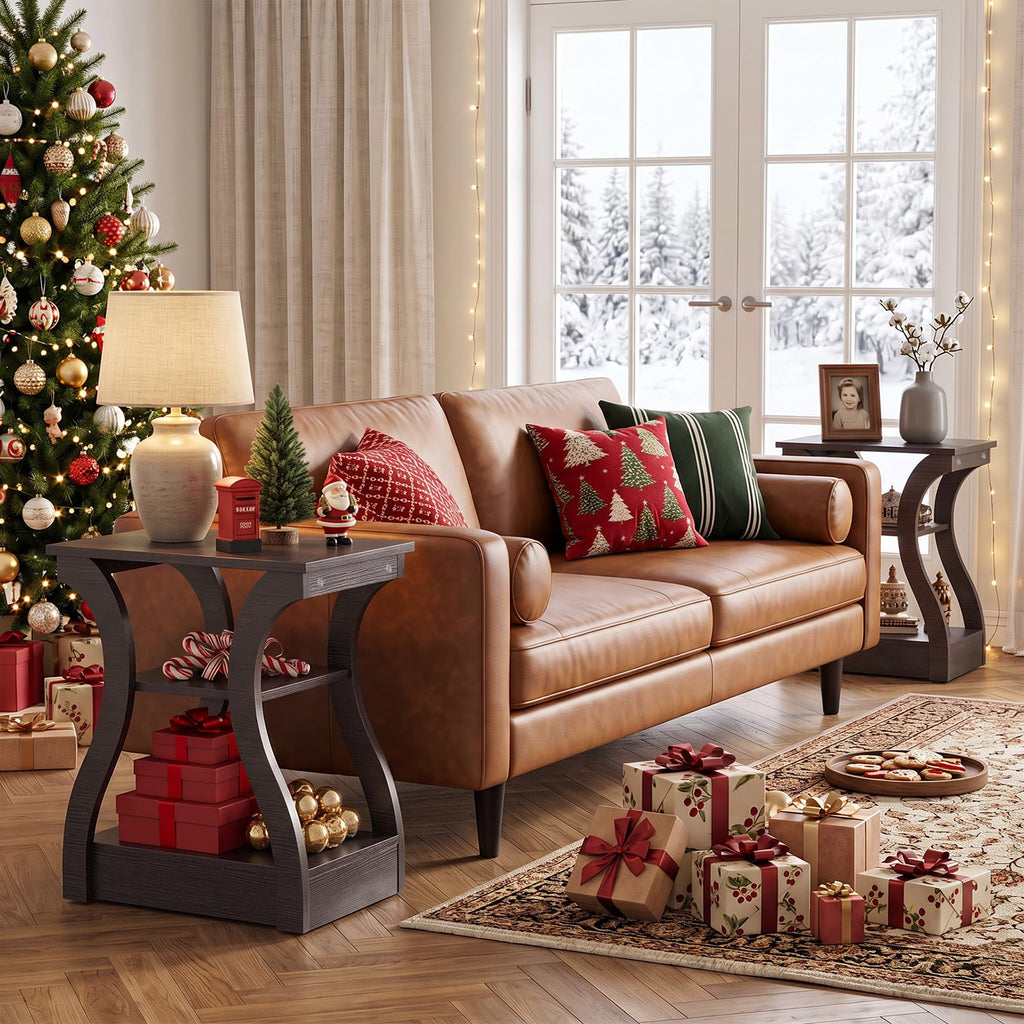 Brown End Tables Set of 2 Q945