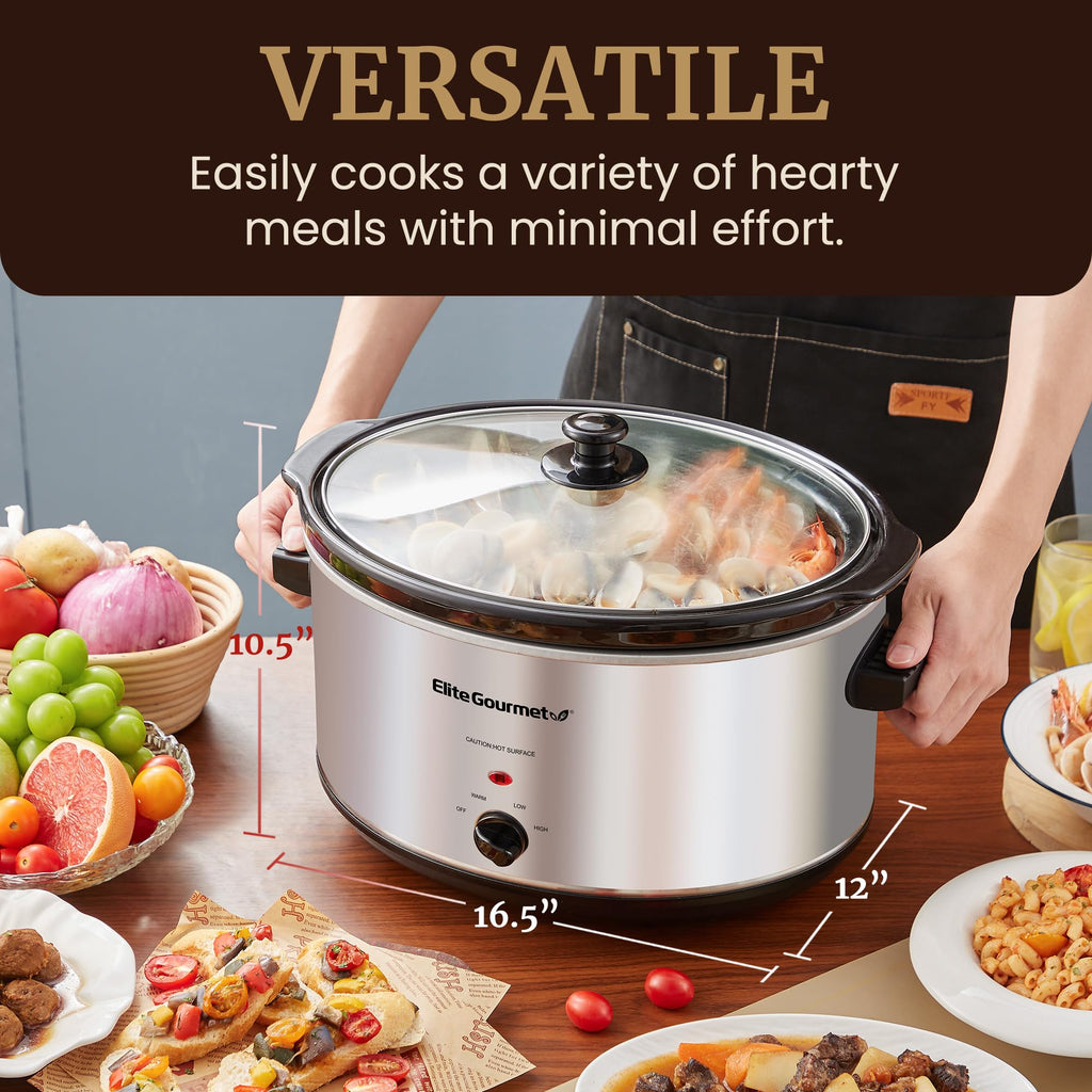 Stainless Steel Slow Cooker 8.5 Quart W604