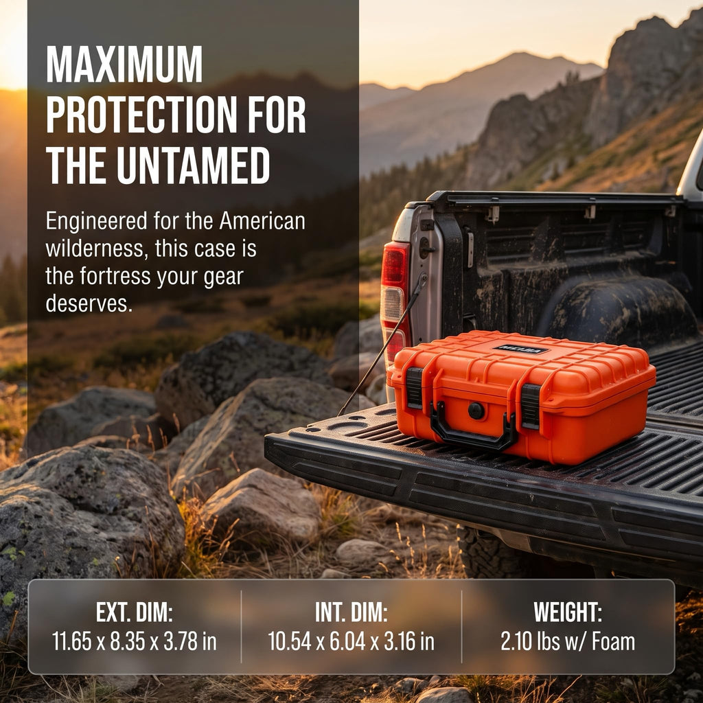Portable Waterproof Hard Case with Customizable Foam C72620