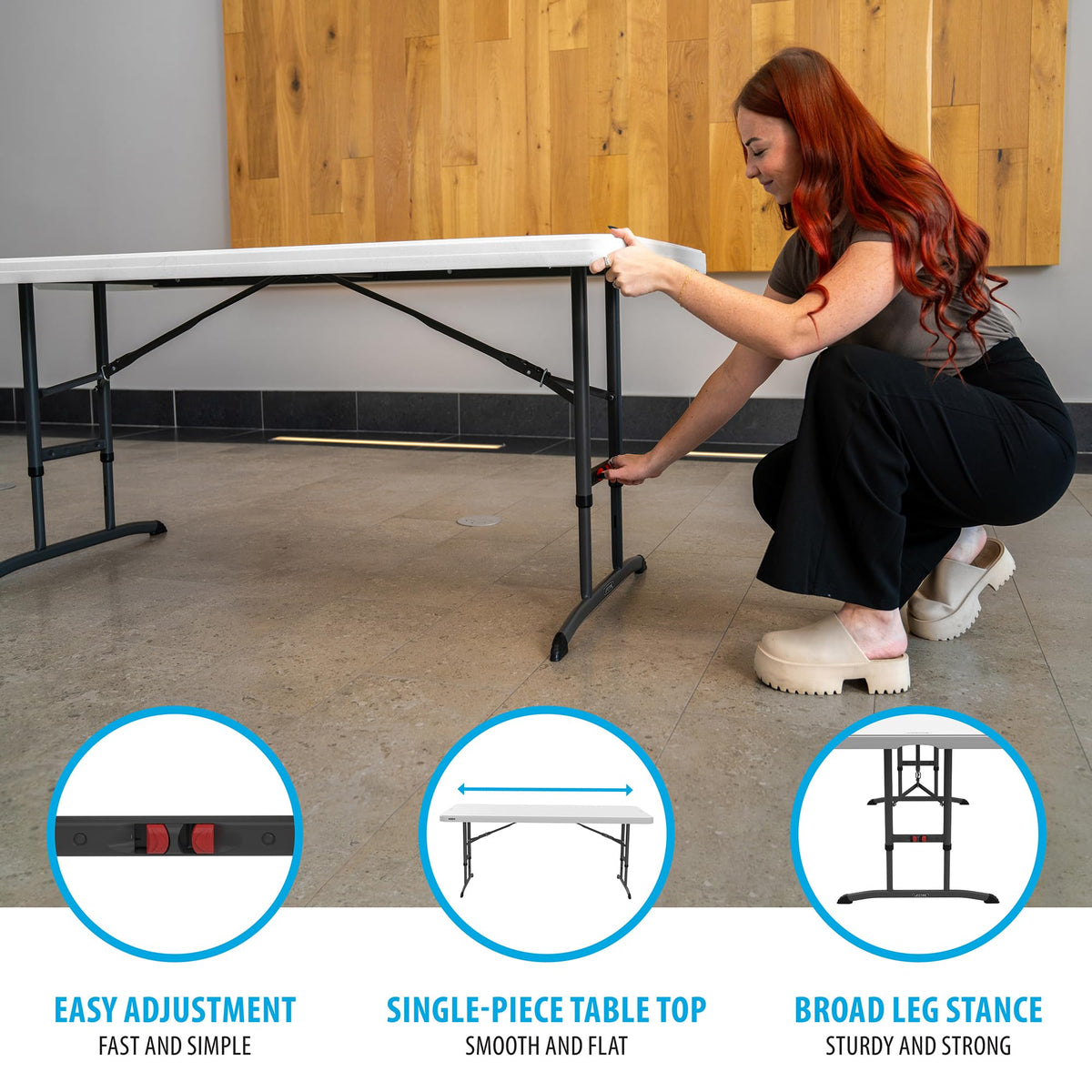 6-Foot Adjustable Height Nesting Table Z3567