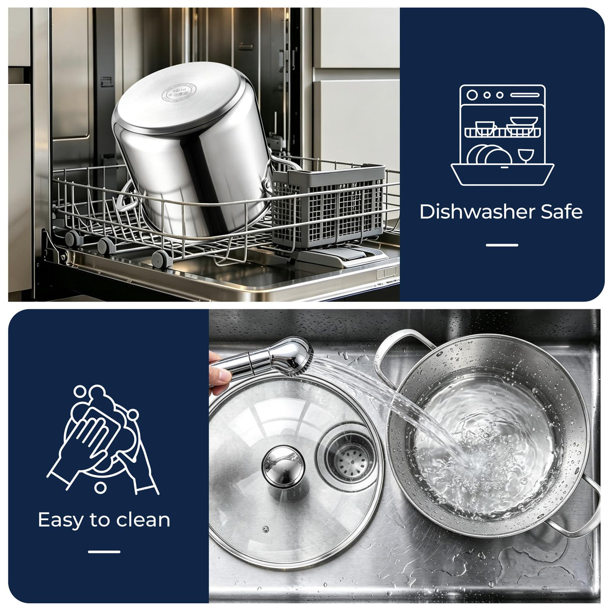 12 Qt Stainless Steel Stock Pot with Lid X15847
