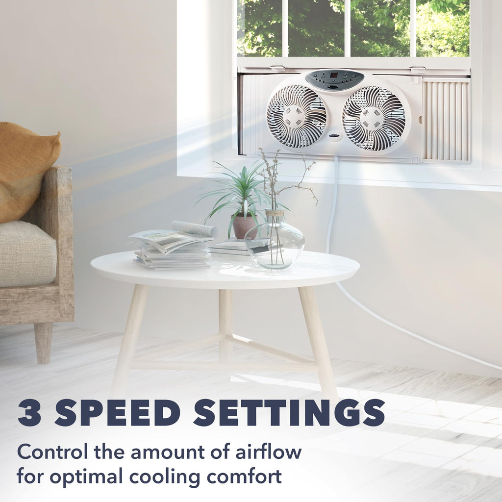 Window Fan with Reversible Airflow Blades, 3-Speed C581
