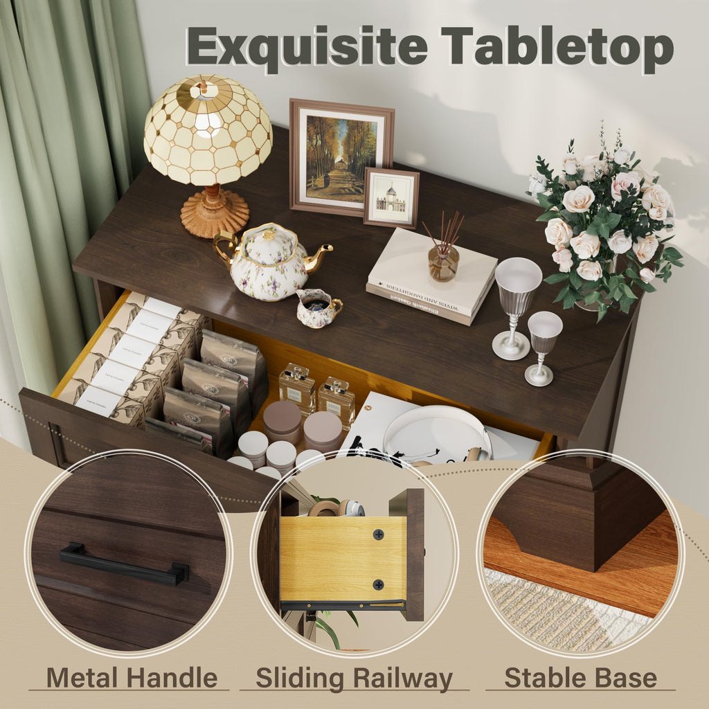 Brown 5 Drawer Dresser E66064