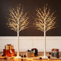 White Birch Tree with Lights, 2PCS M7275