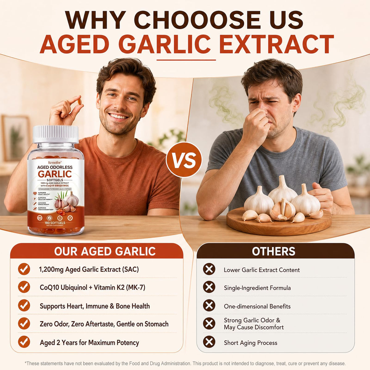 Aged Garlic Extract Softgels 1,200 mg 180 Softgels U904