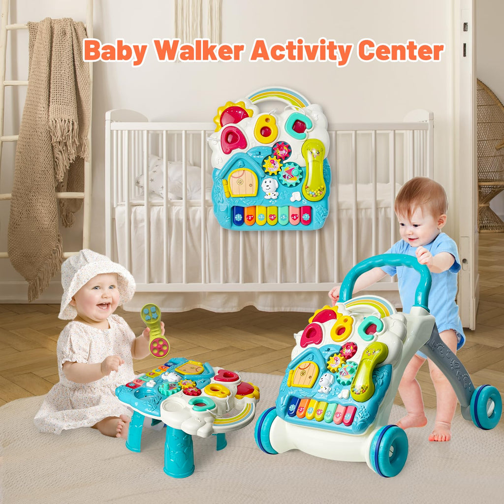 Blue Baby Walker Activity Center with Music and Light R867