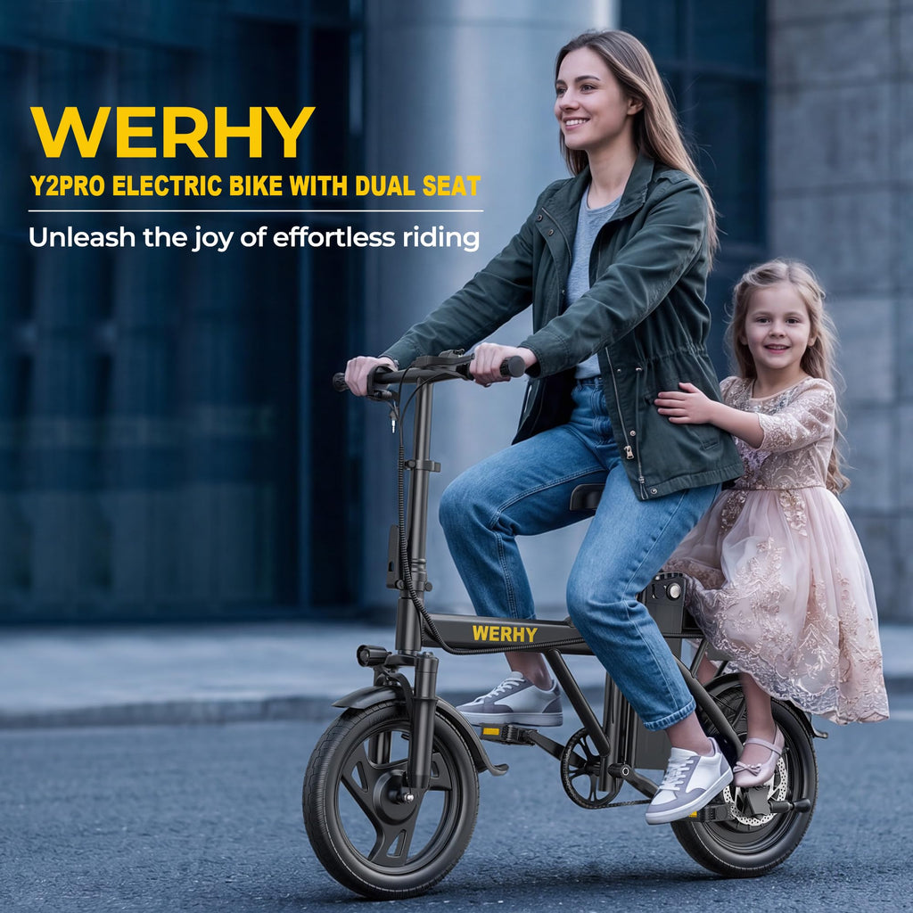 Electric Bike for Adults 750W Peak Motor 20 MPH Folding Ebike 14" O253653