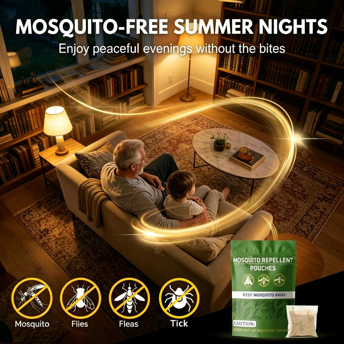 Natural Mosquito Repellent 10 Pouch B563