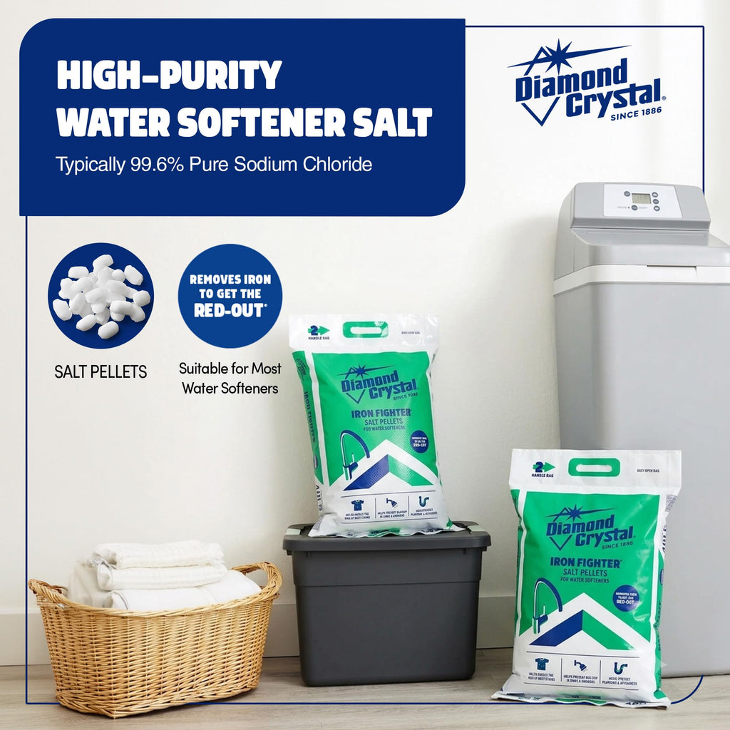 4 Pack Water Softener Salt Pellets, 40 lb K61715