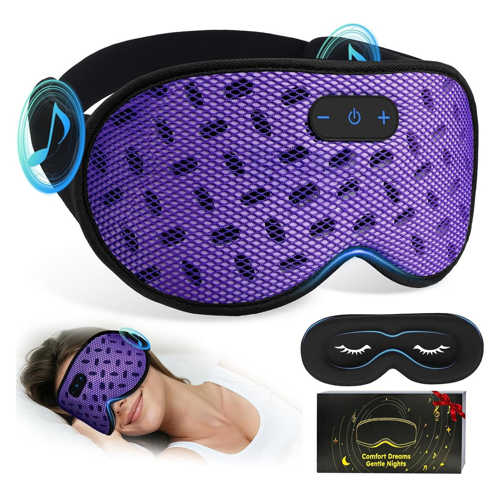 Bluetooth 3D Contoured Sleeping Eye Mask K28416