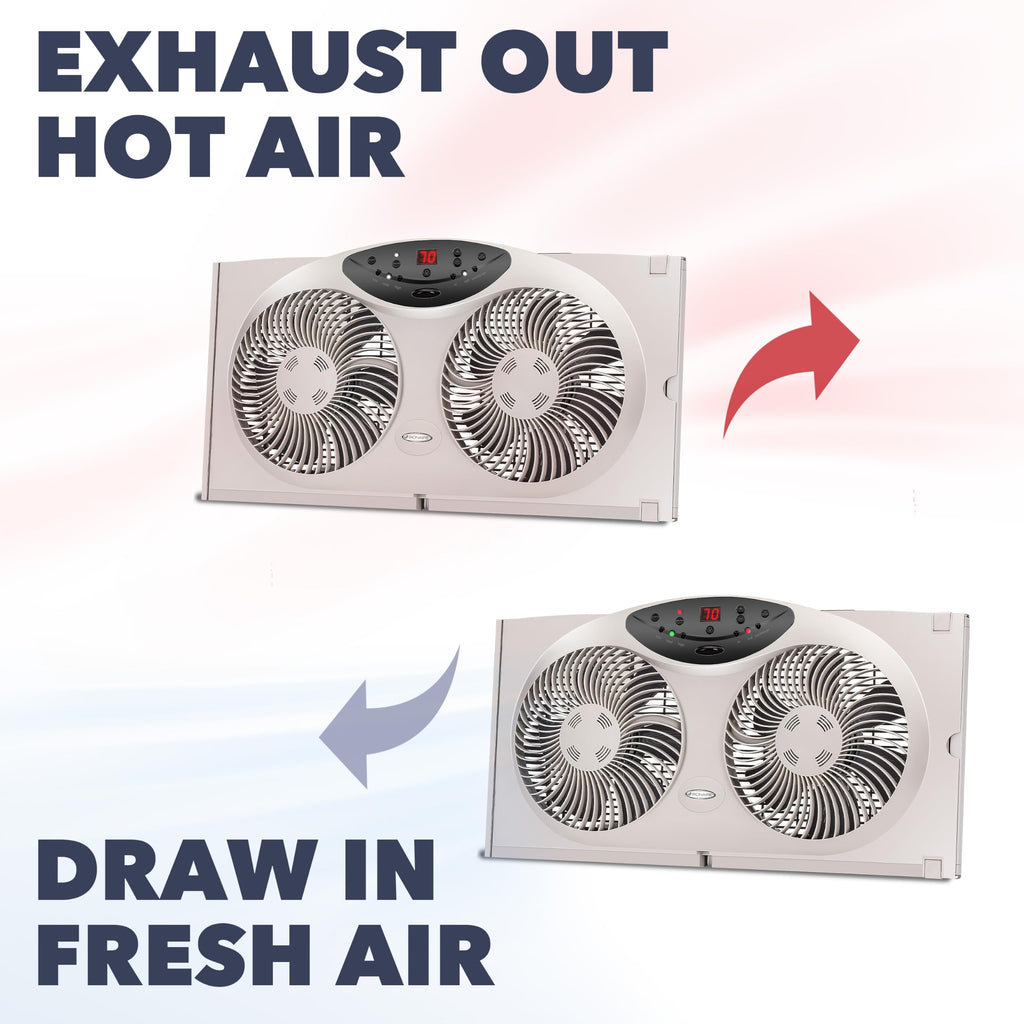 Window Fan with Reversible Airflow Blades, 3-Speed C581