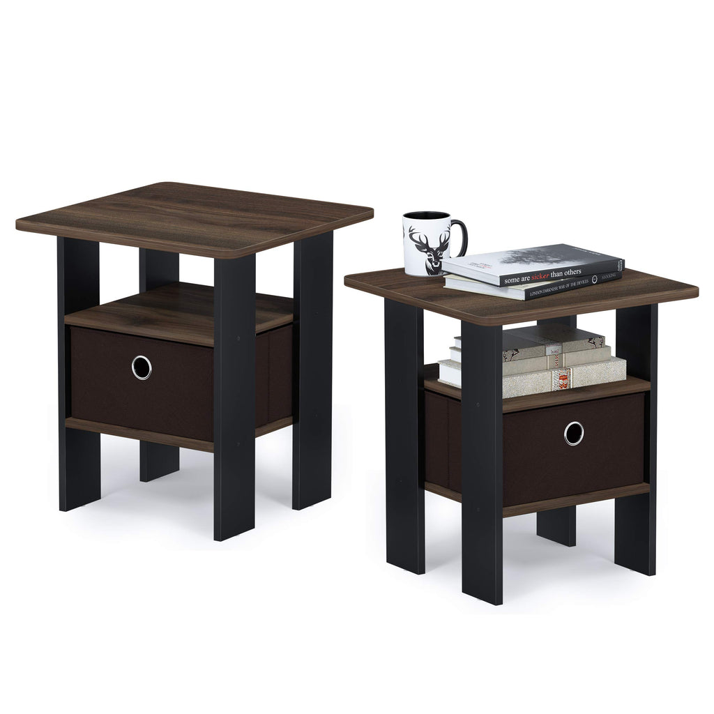 Set of 2 End Table with Bin Drawer K49714