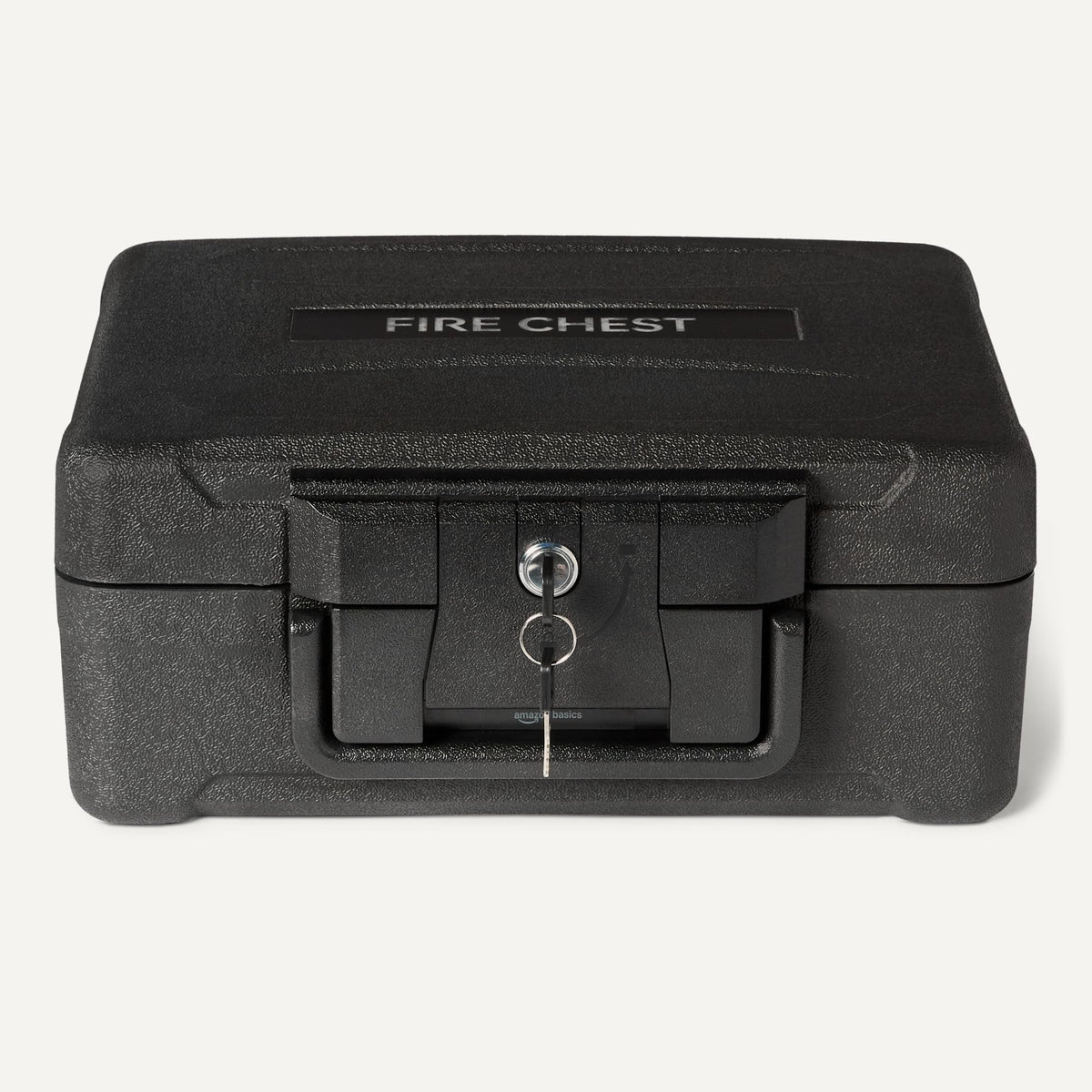 Fire-Resistant Waterproof Fire Chest with Mechanical Key, 0.22 cu. ft, Black K937320
