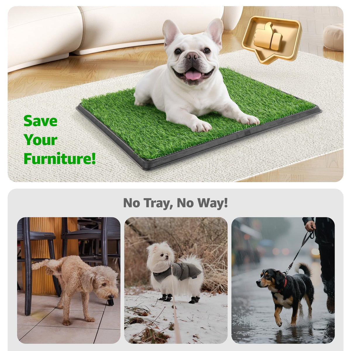 Portable Dog Grass Pad with Tray G439999