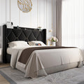 Queen Bed Frame with Storage Headboard J143120