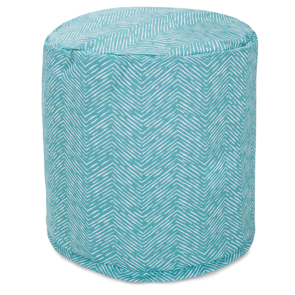 Teal Indoor/Outdoor Bean Bag Ottoman Pouf R4986